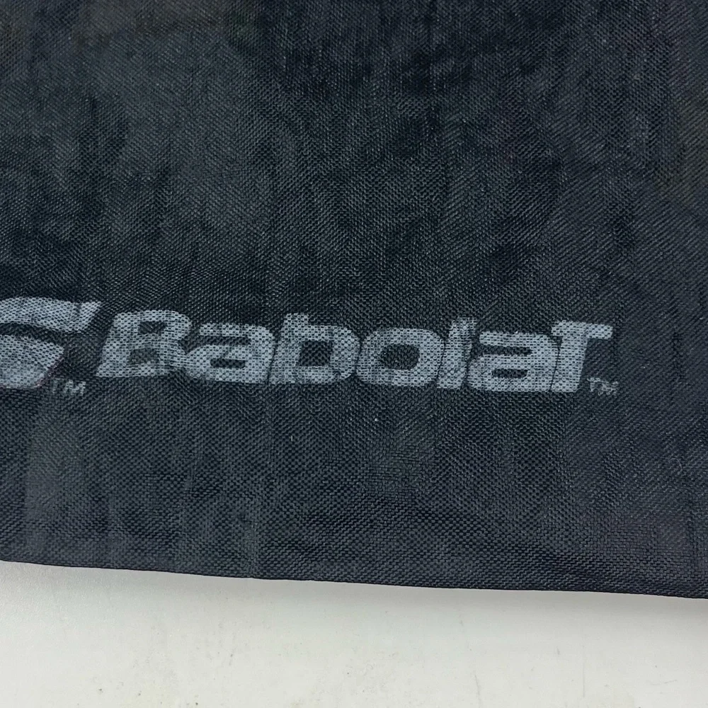Babolat Black Drawstring‎ Cinch Bag Tennis Gym Sackpack Lightweight Logo Graphic